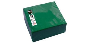 Serviette cocktail, 200 x 200 mm, vert sapin