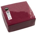 Serviette cocktail, 200 x 200 mm, bordeaux