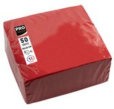 Packung mit 50 Cocktail-Servietten, mikrogeprägt, Tissue, 2-lagig - 20x20cm