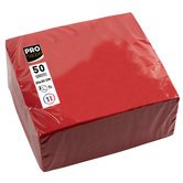 Pack of 50 micro-embossed 2-ply cotton cocktail napkins - 20x20 cm