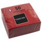 Pack of 50 micro-embossed 2-ply cotton cocktail napkins - 20x20 cm