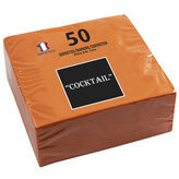 50 napkins micro emb. wadding 20x20 - orange