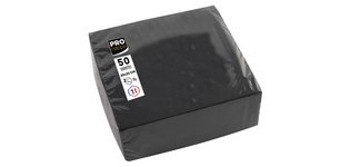 Packung mit 50 Cocktail-Servietten, mikrogeprägt, Tissue, 2-lagig - 20x20cm