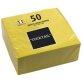 Paquet de 50 serviettes cocktail micro-gaufrées ouate 2 plis - 20x20 cm