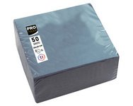 Serviette cocktail, 200 x 200 mm, gris