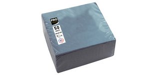 Serviette cocktail, 200 x 200 mm, gris
