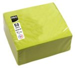 Paquet de 50 serviettes cocktail micro-gaufrées ouate 2 plis - 20x20 cm