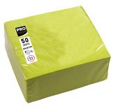 Paquet de 50 serviettes cocktail micro-gaufrées ouate 2 plis - 20x20 cm