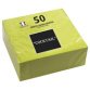 Pack of 50 micro-embossed 2-ply cotton cocktail napkins - 20x20 cm