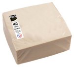 Pakket van 40 micro-gewafelde servetten van 2 lagen - 38x38 cm