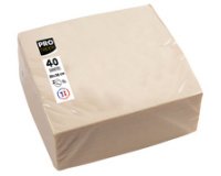 Pack of 40 micro-embossed 2-ply wadding napkins - 38x38 cm