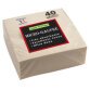 Paquet de 40 serviettes micro-gaufrées ouate 2 plis - 38x38 cm