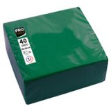 Pack of 40 micro-embossed 2-ply wadding napkins - 38x38 cm