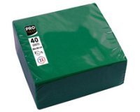 Pack of 40 micro-embossed 2-ply wadding napkins - 38x38 cm