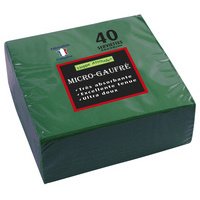 Pakket van 40 micro-gewafelde servetten van 2 lagen - 38x38 cm