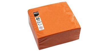 Pack of 40 micro-embossed 2-ply wadding napkins - 38x38 cm