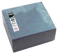 Packung mit 40 Servietten, mikrogeprägt, Tissue, 2-lagig - 38x38cm
