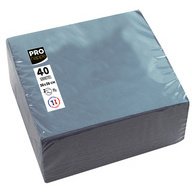 Paquet de 40 serviettes micro-gaufrées ouate 2 plis - 38x38 cm