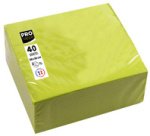 Paquet de 40 serviettes micro-gaufrées ouate 2 plis - 38x38 cm