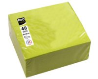 Pack of 40 micro-embossed 2-ply wadding napkins - 38x38 cm