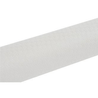 Nappe en rouleau papier gaufré Toile de lin - 20x1,18m - Blanc