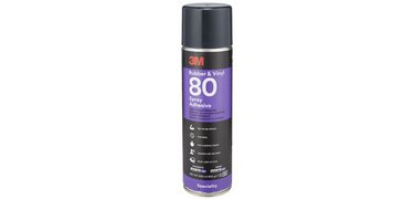 Aerosol adhesive for rubber & vinyl, 500 ml, yellow