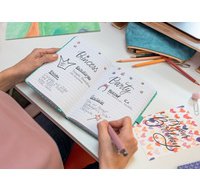 Carnet de notes Jolie 'Butterfly Confetti Lime', A5