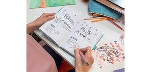 Carnet de notes Jolie 'Butterfly Confetti Lime', A5