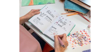 Carnet de notes Jolie Beauty 'Autumn Linear Leaves'