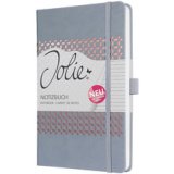 Carnet de notes Jolie, similicuir, A5, gris