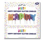 Set bougies d'anniversaire 'Happy Birthday'