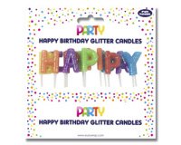 Set bougies d'anniversaire 'Happy Birthday'