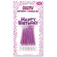 Verjaardagskaars Happy Birthday roze