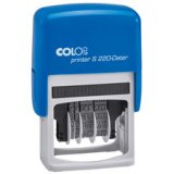 Tampon dateur Printer S220, bleu/gris