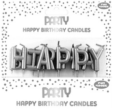 Set bougies d'anniversaire Happy Birthday