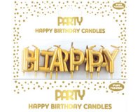Set verjaardagskaarsen Happy Birthday