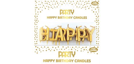 Happy Birthday Geburtstagskerzen-Set