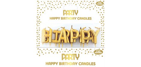 Set bougies d'anniversaire Happy Birthday