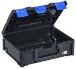 Boîte de rangement EuroPlus MetaBox 145, noir/bleu