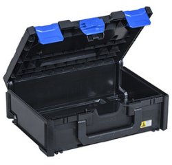 Boîte de rangement EuroPlus MetaBox 145, noir/bleu