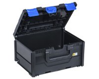 Boîte de rangement EuroPlus MetaBox 215, noir/bleu