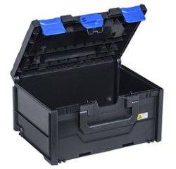 Boîte de rangement EuroPlus MetaBox 215, noir/bleu