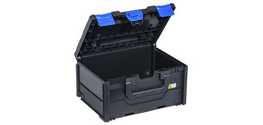 Boîte de rangement EuroPlus MetaBox 215, noir/bleu