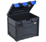 Boîte de rangement EuroPlus MetaBox 340, noir/bleu