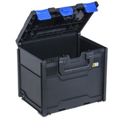 Boîte de rangement EuroPlus MetaBox 340, noir/bleu