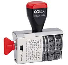 Tampon dateur toutes lettres 04000/WD, avec date