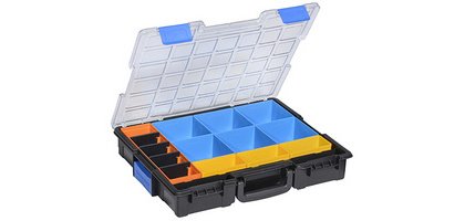 Mallette professionnelle pour petites pièces avec clips EuroPlus Pro >K<44.76/15
