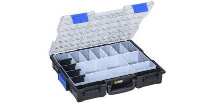 Professioneller Koffer für Kleinteile mit EuroPlus Pro-Klemmverschluss >K<44.76/19.