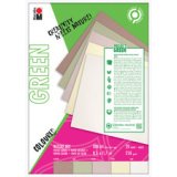 Green Bloc de papier Nature Mix, A4, en tons naturels