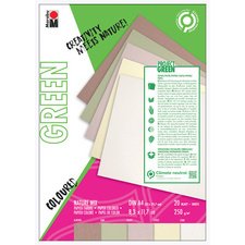 Green Bloc de papier Nature Mix, A4, en tons naturels